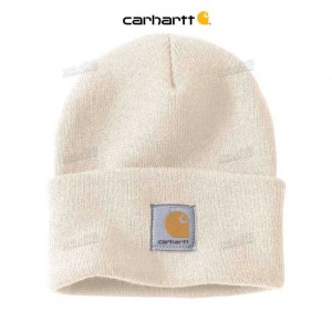 Carhartt Knit Cuffed Beanie Winter White | CA0002314
